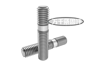 英制細桿雙頭螺栓b1=1.5d 粗牙 BS 2693