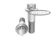 梅花頭細(xì)桿大法蘭螺栓 DIN 34801