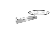 帶凸頭的錐形鍵 DIN 6887