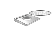 鋼結(jié)構(gòu)I型梁高強度螺栓連接用方形墊圈 DIN 6917