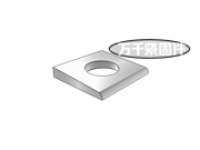 鋼結(jié)構(gòu)高強度螺栓連接用方斜墊圈 DIN 6918