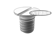 開槽沉頭螺釘適用于精密機械m0.4至m1.4 DIN 8245