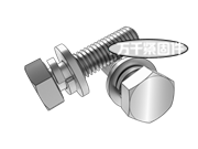 六角頭螺栓和彈墊、平墊組合 GB 9074.17