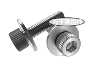 內(nèi)六角圓柱頭螺釘和小平墊圈組合 JIS B1130