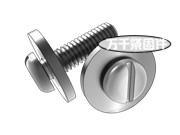 開槽盤頭螺釘和大平墊圈組合 JIS B1130