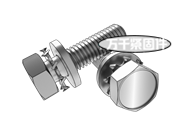 凹腦小六角頭螺栓和平墊、外齒鎖緊墊圈的組合 JIS B1187