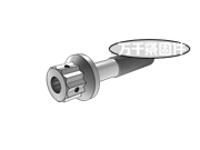 十二角頭頭部帶孔法蘭細桿螺栓 MS 9183