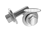 開槽圓柱頭螺釘和小平墊組合 NF  E25