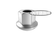 汽車(chē)車(chē)輪螺母 法蘭球面螺母-左旋 QC 309