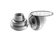 熱處理碳鋼浮動鉚螺母 QIB/IND AS