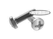 十字槽盤(pán)頭普通螺紋自攻螺釘 SJ 2502